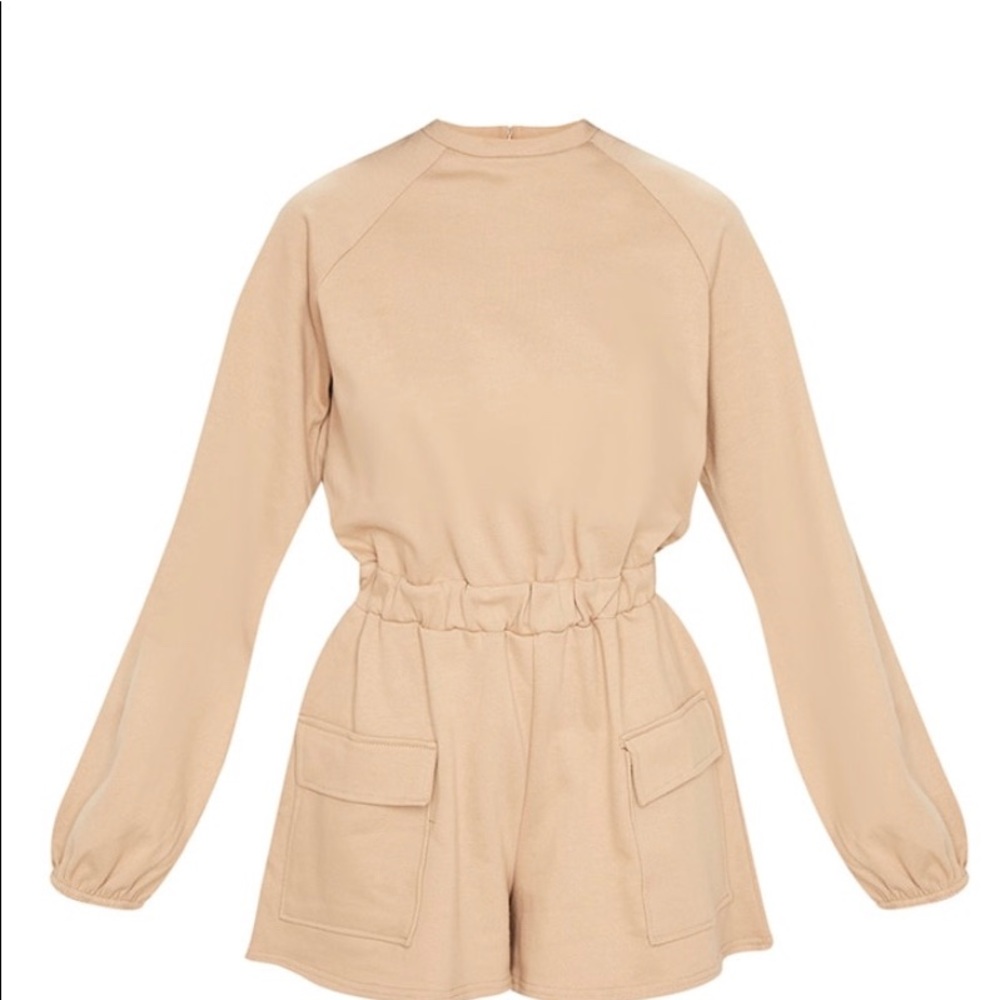Long sleeve pocket romper